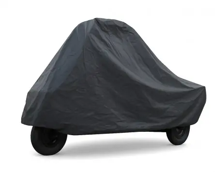 Faltgarage / Outdoor Abdeckung SPINELLI schwarz kompatibel für Piaggio APE 50 FL FL2 MIX P RST TM mit kurzer Pritsche Preisreduziert
