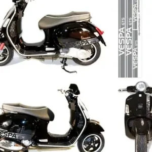 Preisknaller Aufklebersatz SIP für Vespa GTS chrom, L 1050mm, B 250m