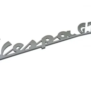 Highlight Schriftzug für Beinschild Vespa GT chrom 160x45mm, 3 Pin