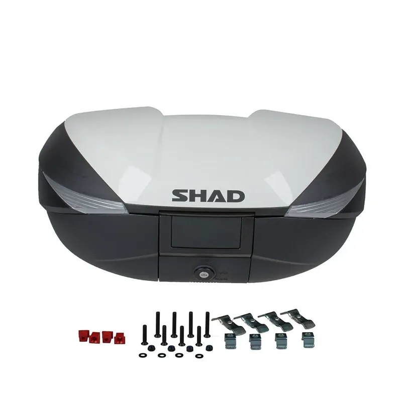 SHAD Topcase SH58X weiß Variabel von 46-58 Liter inklusive Trägerplatte Sonderangebot