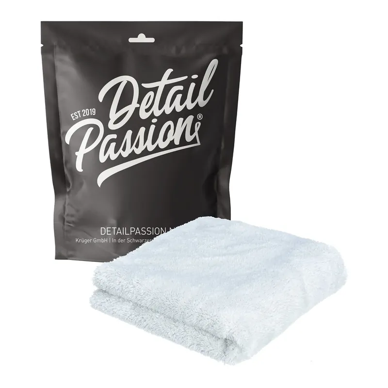 Detail Passion Poliertuch Microfiber HAWK Edgeless icegrey 500gsm Zertifiziert