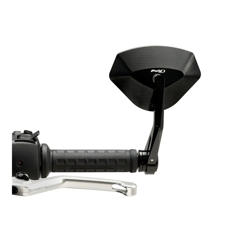 Saisonangebot Puig Lenkerendenspiegel Hi-Tech 5 Alu schwarz m. Adapter