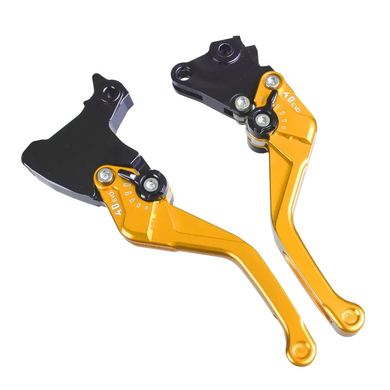 Must-Have PUIG Bremshebel + Kupplungshebel Set v4 kurz gold (für Ducati Hypermotard SP 950 1B/3B 22-25 )