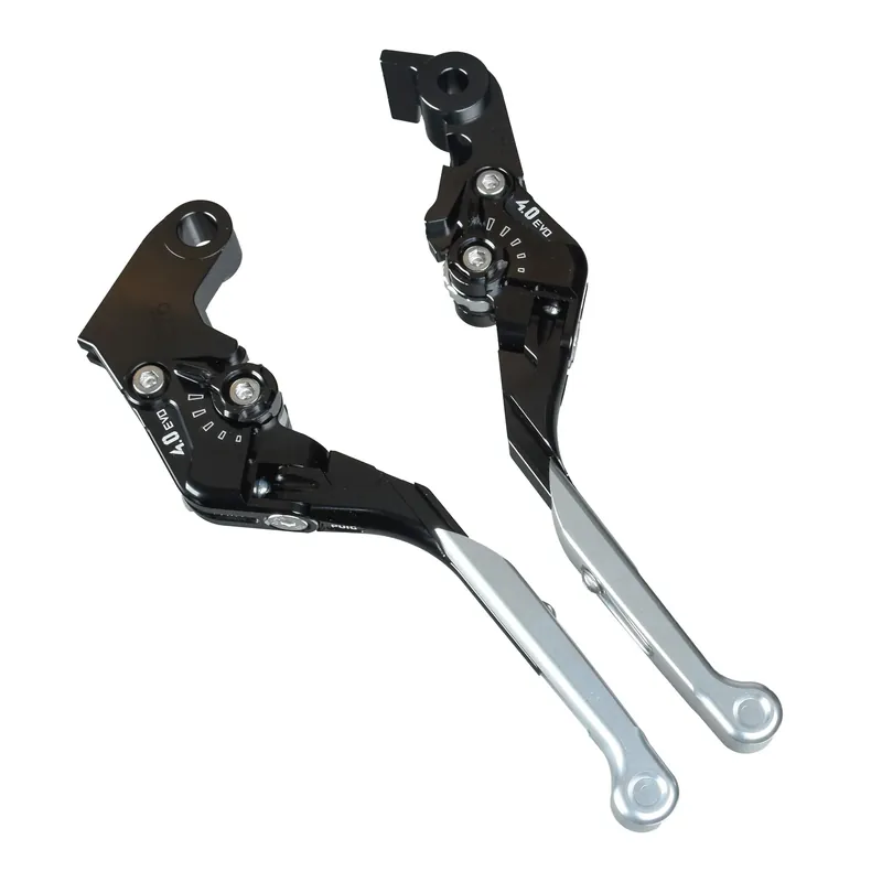PUIG Bremshebel + Kupplungshebel Set v4 lang silber (für Ducati 1098 H7 07-08 ) Neue Ware