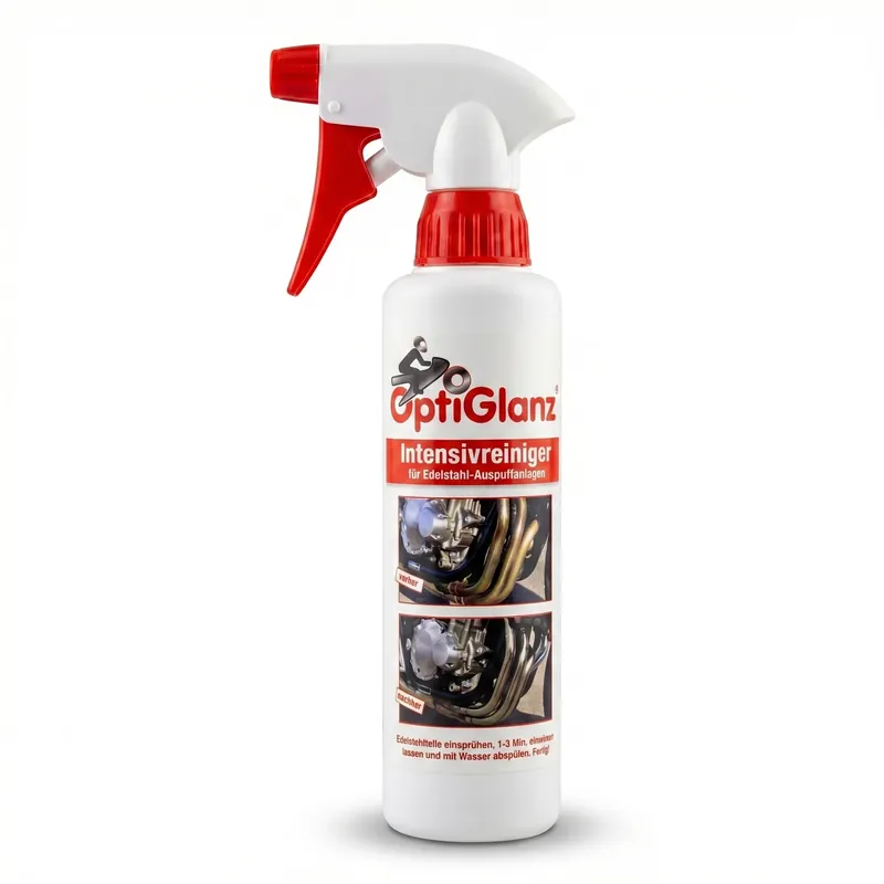 Optiglanz Edelstahlreiniger Motorrad, Auto, Auspuffanlagen 250ml Garantierte Lieferung