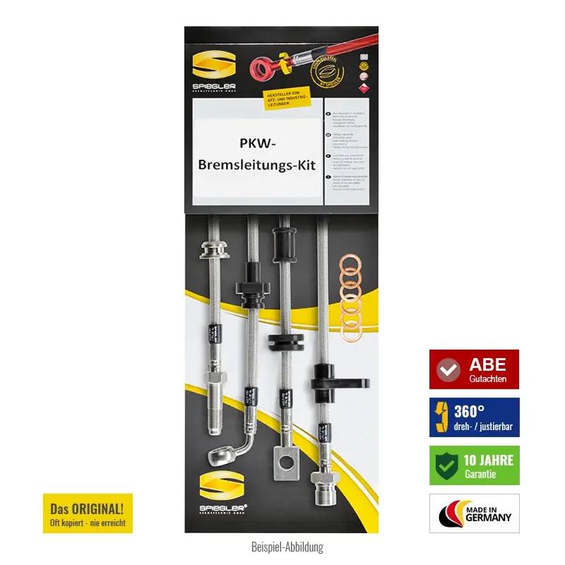 Beliebt Stahlflex-Bremsleitung für Audi A5 Cabrio 8F7 2.0 TDI 2011-