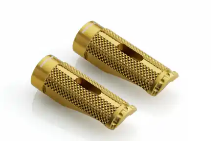 Rizoma Fahrer- / Soziusrasten Pro gold Neue Kollektion