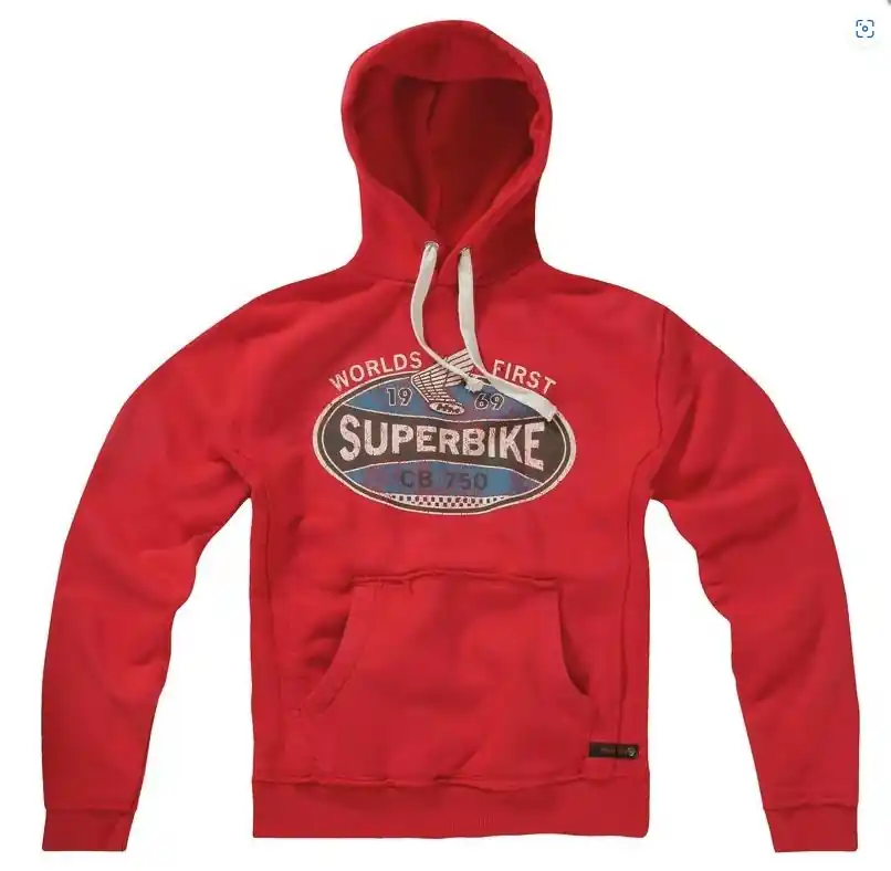 Aktuell Honda VINTAGE HOOD SUPERBIKE RED