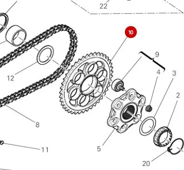Top-Angebot DUCATI ZAHNKETTENRAD Z39 Pos.10