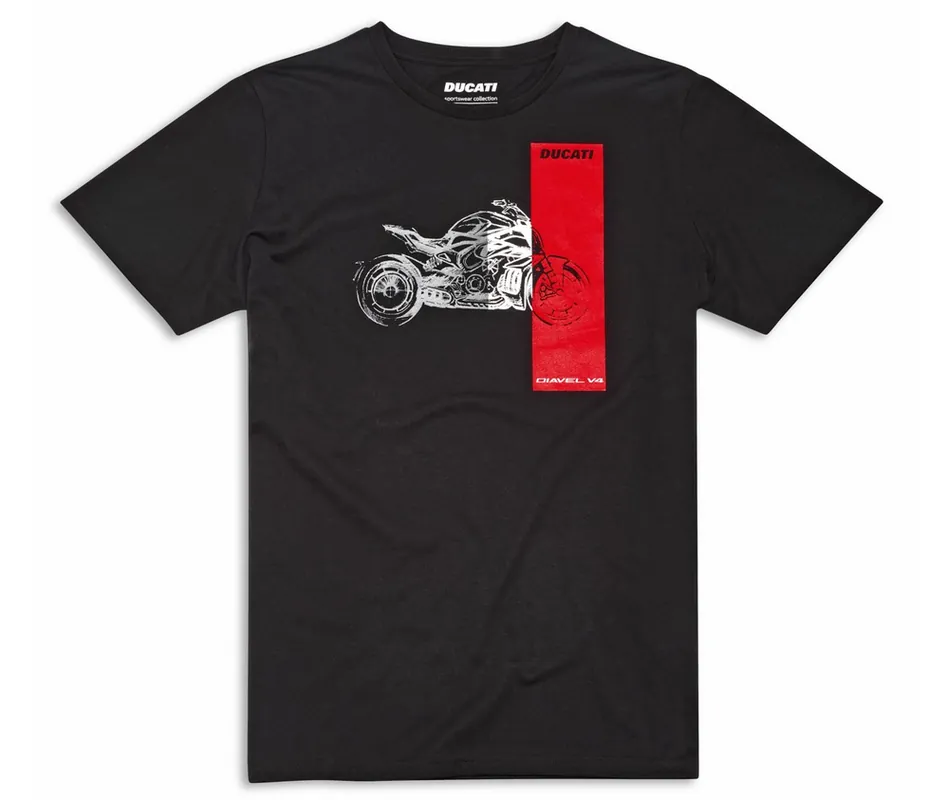 Highlight Ducati Original T-SHIRT DIAVEL V4 HERREN