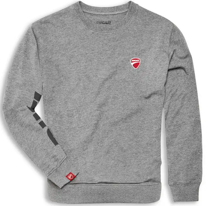 Abverkauf Ducati Sweatshirt Crew Grau