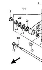 Honda HUELSE A., DREHZAPFENABSTÜTZUNG 52141MERR60 Markenware