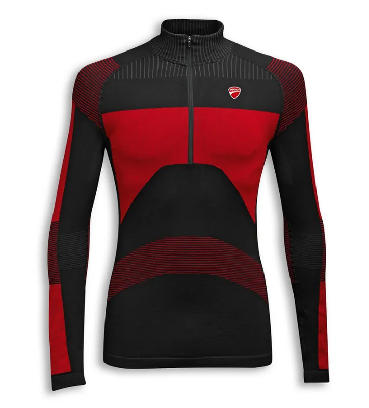 Geprüft Ducati Lang Arm Funktionsshirt Funktionsunterwäsche WARM UP 2