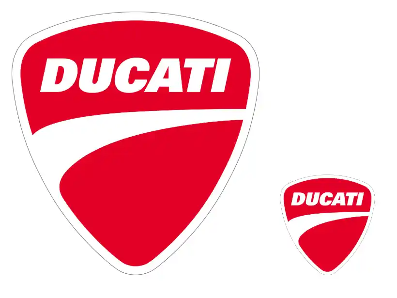 DUCATI Original LOGOS AUFKLEBER 987700759 Echt
