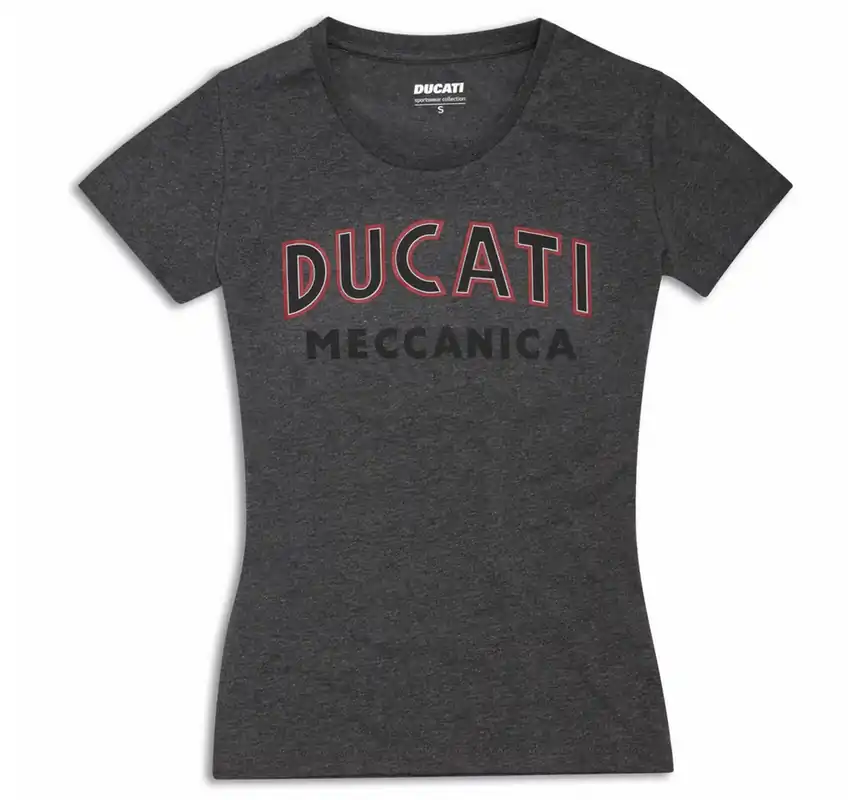 Ducati Original T-SHIRT MECCANICA DAMEN Preis Gesenkt