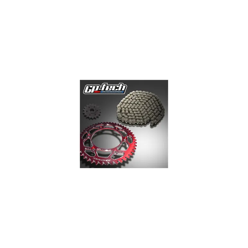 Versand Am Gleichen Tag GP-TECH Kettenkit Kawasaki rot DID 520S