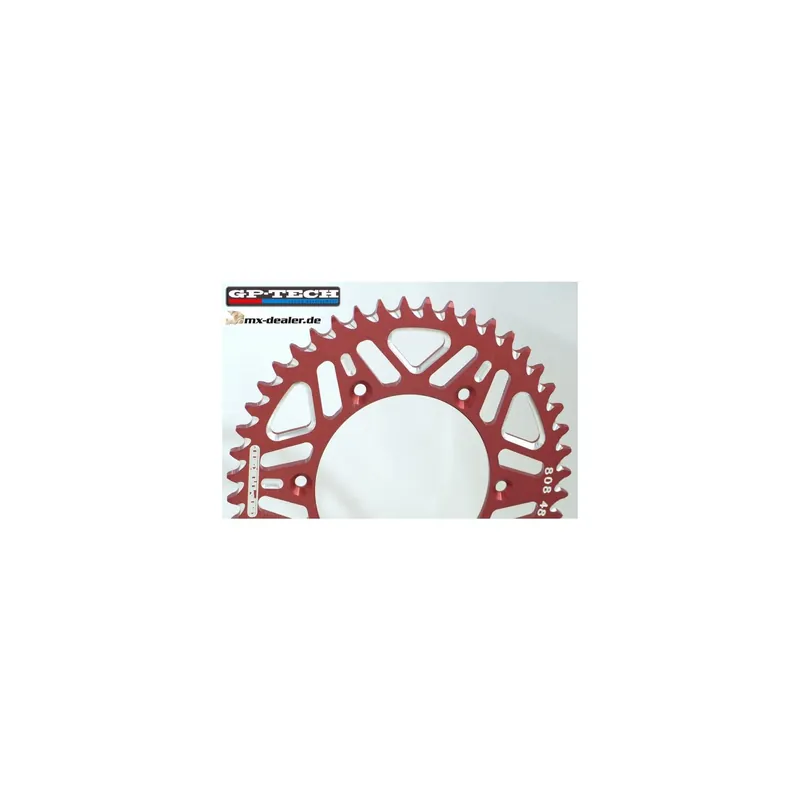 GP-TECH Kettenrad rot Kawasaki KX KXF KX-F 125 250 450 48 49 50 Sichere Zahlung