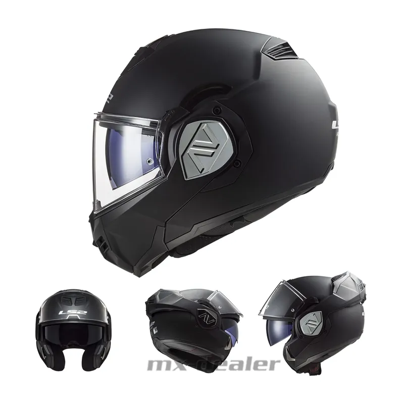 LS2 FF906 Advant Solid Matt Schwarz Klapphelm Motorrad Helm Tourenhelm L (59-60cm) Direkt Vom Hersteller