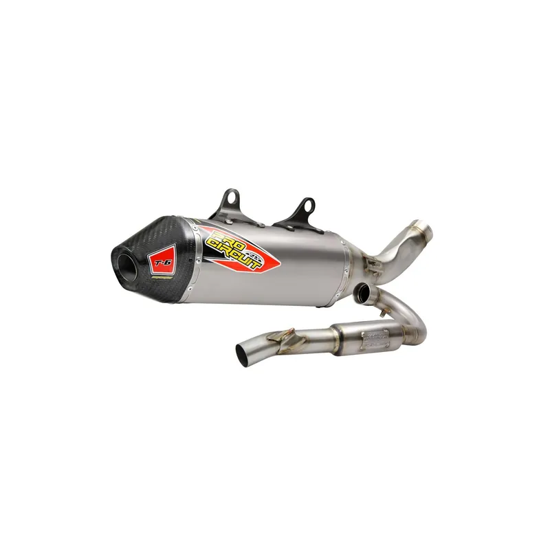 Pro Circuit T-6 Euro Auspuffanlage für KTM SX-F 350 19–22 4-Takt Titan Markenprodukt