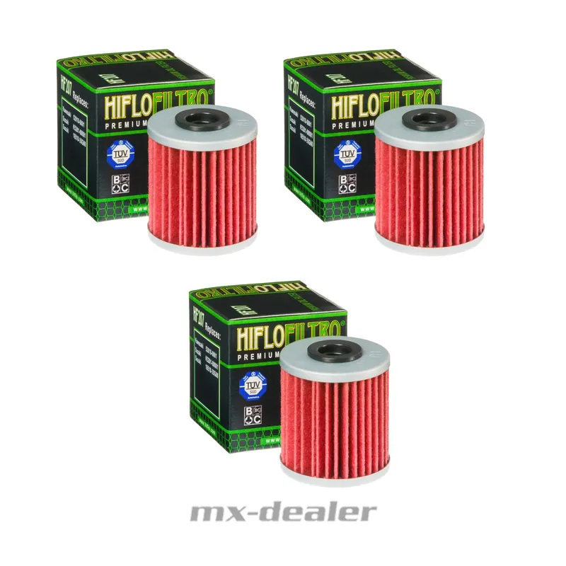 Hiflo 3x Ölfilter HF207 HF 207 Suzuki Kawasaki RMZ KXF 250 450 Beta EVO Enduro Preisknaller