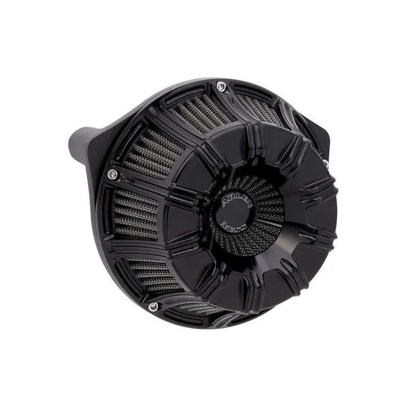 Begrenztes Angebot Arlen Ness Luftfilter Kit Inverted 10 Gauge schwarz f. Harley Twin Cam 99–17