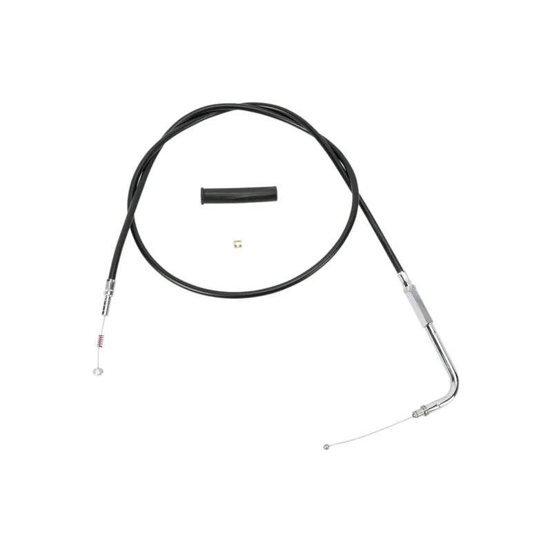 Abverkauf Drag Specialties Schwarzes Vinyl Gas-/Leerlaufseil L2" Schwarz Idle L2" f. 904B