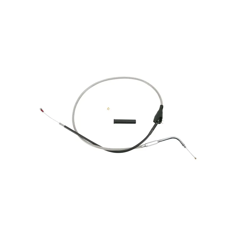 Drag Specialties SS-ummanteltes Leerlaufkabel L44" Silver 12/90° 12 f. 200B Neue Ware