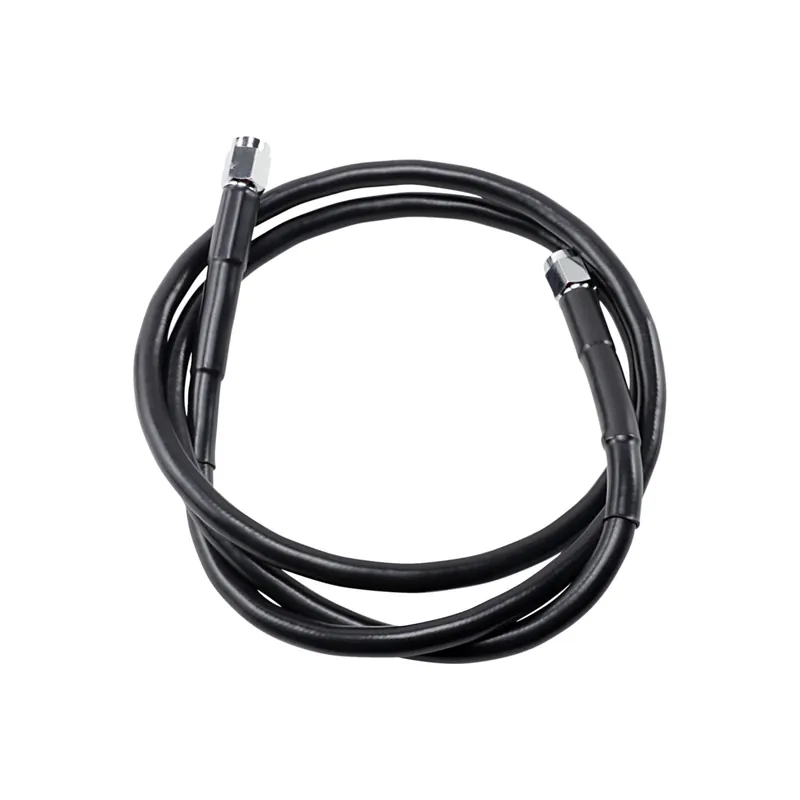 Sonderangebot Drag Specialties Universal-Bremsleitung L45" Schwarz vorn