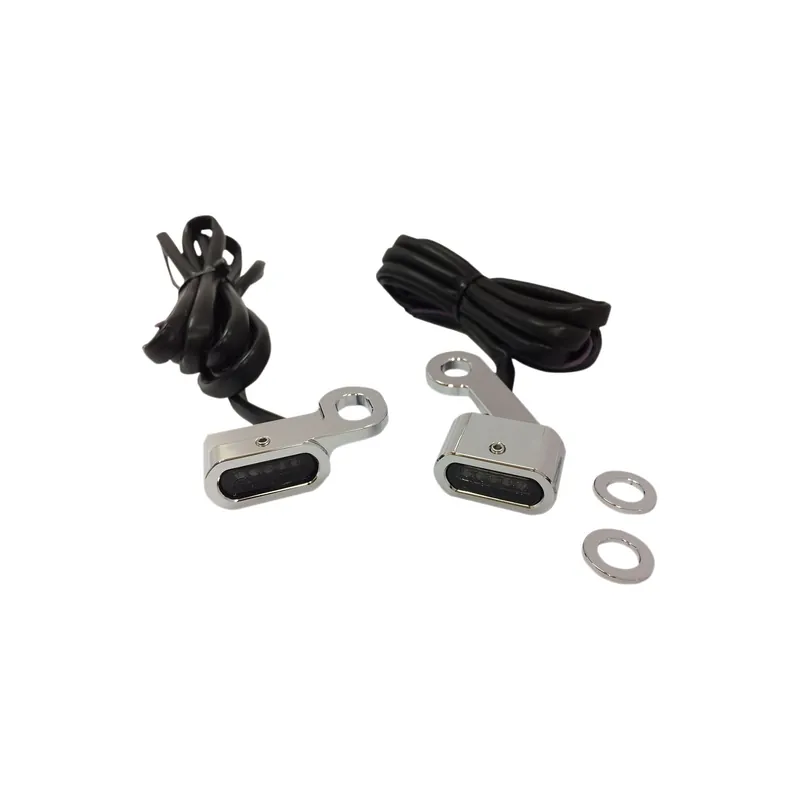 Drag Specialties LED Lenker-Positionsleuchten Smoke/Chrome f. Harley MENU 2137 Rabatt