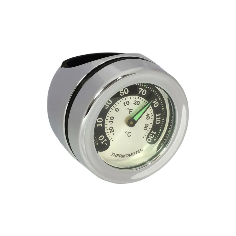 Drag Specialties Zubehör mit Lenkermontage L50,8mm Thermometer/Black Neu Im Sortiment