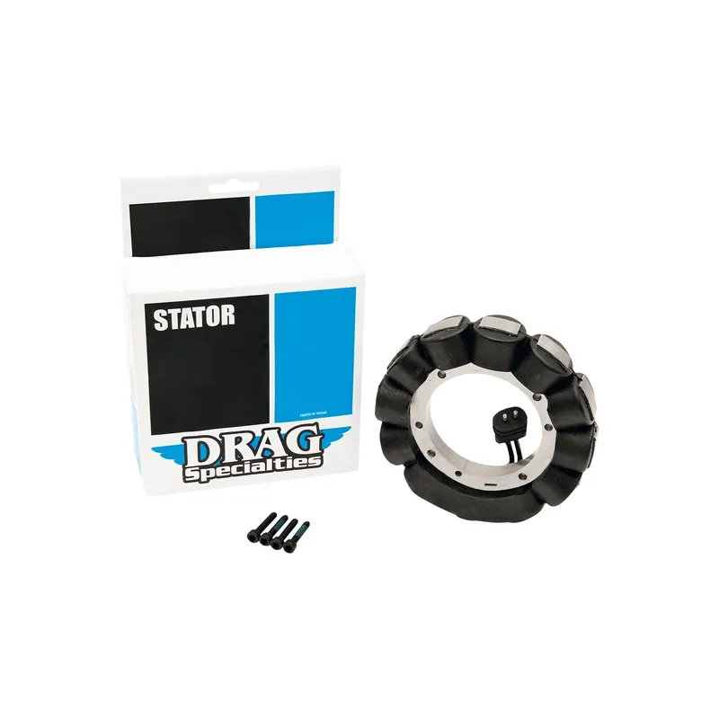Drag Specialties Beschichteter Lichtmaschinen-Stator Schwarz 18 A f. Harley Ausverkauf