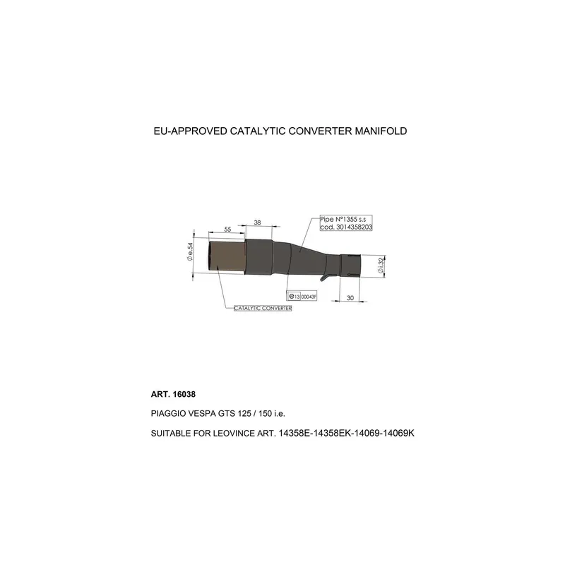 Expressversand LEOVINCE - Catalytic Converter