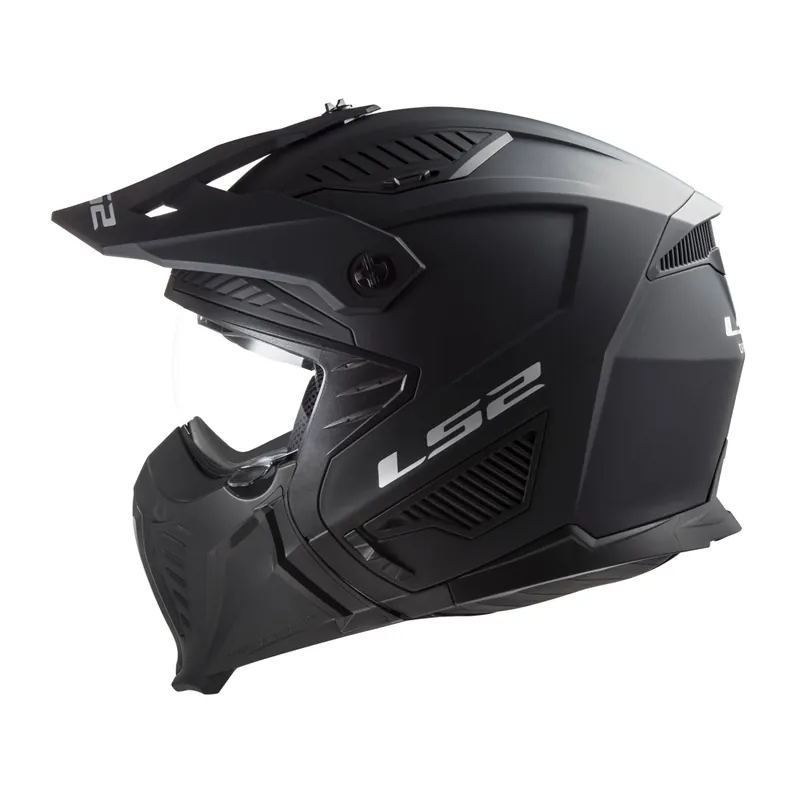 Mega-Angebot Motorradhelm Jethelm LS2 OF606 Drifter Schwarz Matt Helm Roller Trial Motorrad L (59-60cm)
