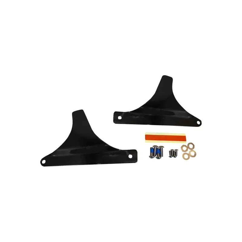 Markenware Drag Specialties Sissy Bar Seitenplatten Schwarz f. Harley 04GB