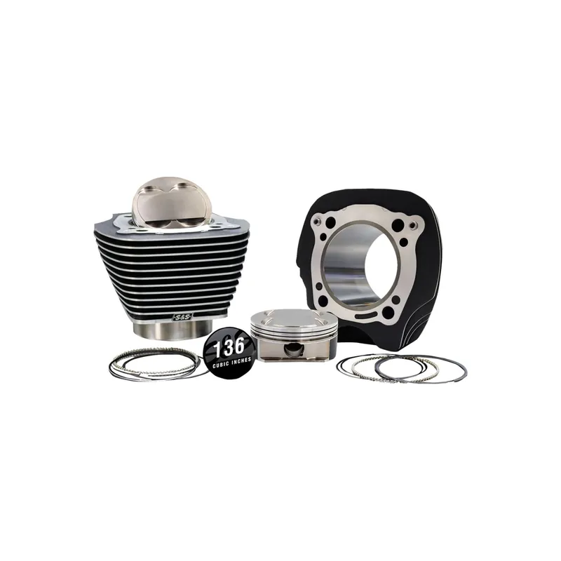 S&S 132/136 Big Bore Kit 0cc granite gefräst f. Harley Softail M8 18-24 Bestseller