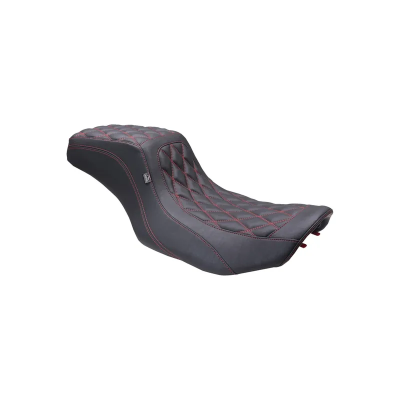 Top-Preis Mustang Rückenlehne Squareback Diamond rote Naht 88415 f. Harley Touring 23–26