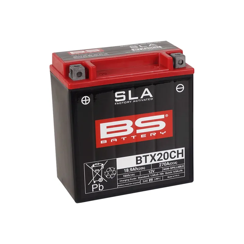 Saisonangebot BS Battery Motorradbatterie 12V BTX20CH 18AH 270A AGM wartungsfrei werksakt.