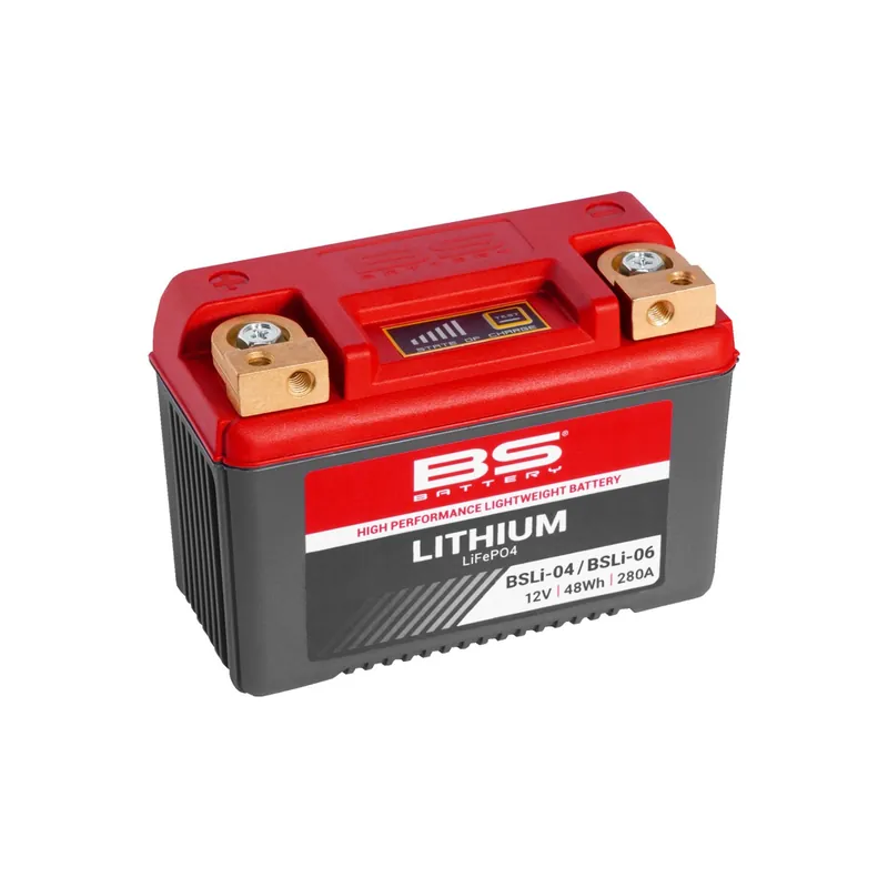 BS Battery Motorradbatterie Lithium-Ionen 12V BSLi-04/BSLi-06 4AH 280A LiFePO4 Bestseller