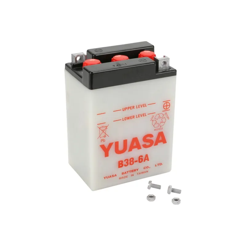 Begrenztes Angebot Yuasa Motorradbatterie Yumicron 6V B38-6A 13AH Blei-Säure trocken