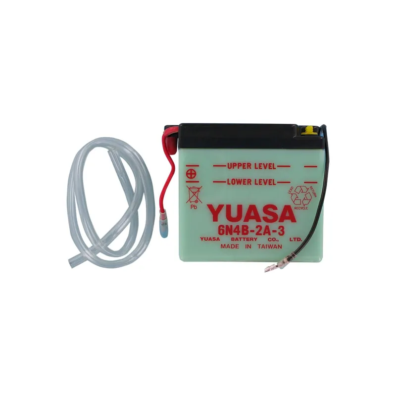 Yuasa Motorradbatterie Yumicron 6V 6N4B-2A-3 4AH Blei-Säure trocken Expressversand