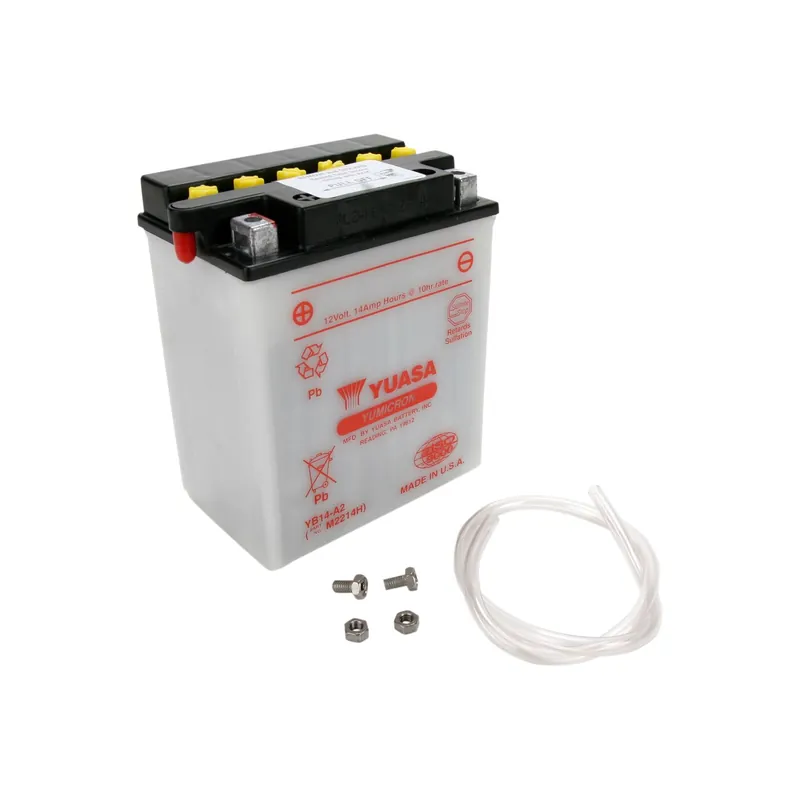 Yuasa Motorradbatterie Yumicron 12V YB14-A2 14AH 175A Blei-Säure trocken Nur Für Kurze Zeit