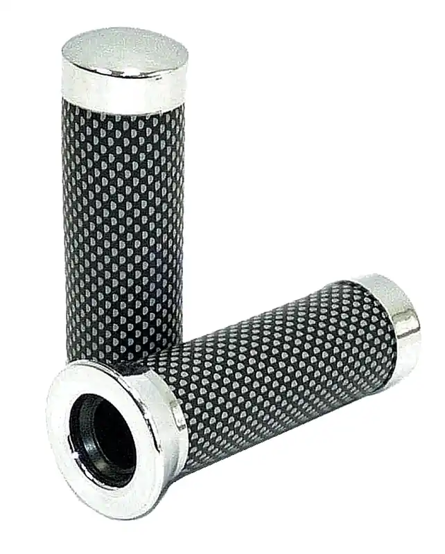Markenware Lenkergriffe Chrom Carbon Look Griffe 140mm Ø innen 22/24mm Ciao, Bravo