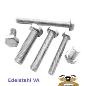 10 x Sechskantschraube M4 x 16 DIN 933 V2A Edelstahl Mofa Moped Nur Für Kurze Zeit