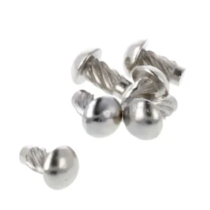 2 x Halbrundkerbnagel 0,7 x 4,9 mm Kerbniete Kerbnagel vernickelt Finale Aktion