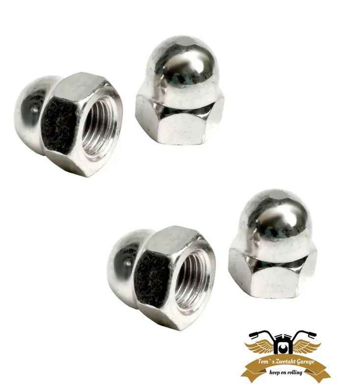 Wochenendangebot 2 x Hutmutter M5 Edelstahl DIN 1587 V2A hohe Bauform Mofa Moped