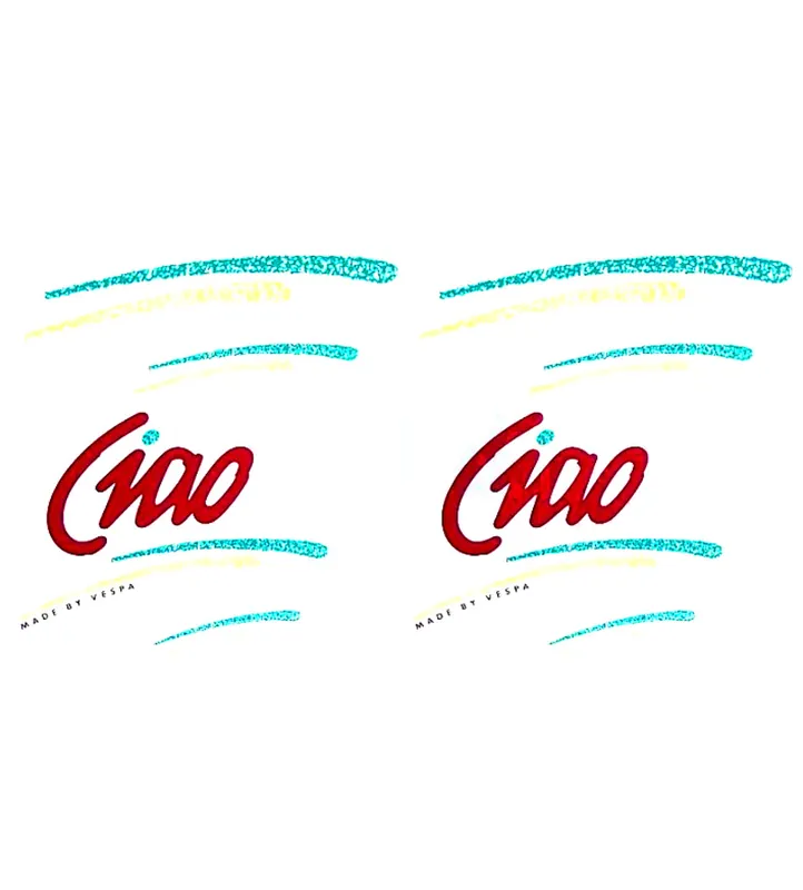 Zertifiziert Ciao Mofa Moped Aufklebersatz Sticker Kit rot grün