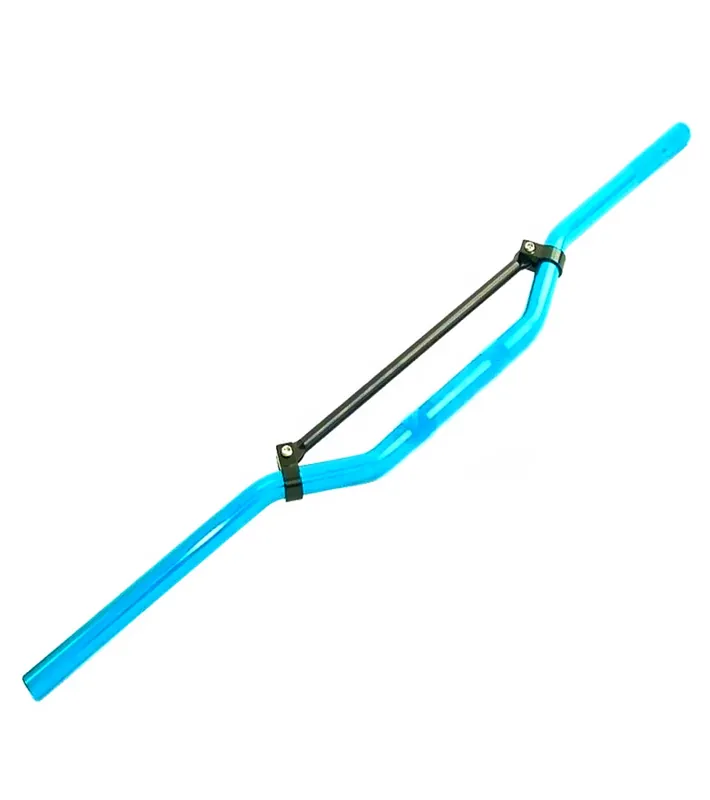 Markenprodukt Crosslenker breit blau mit Alu Strebe Cross Enduro Lenker