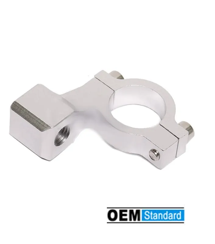 Highlight Spiegelhalter Aluminium massiv CNC 22mm Lenker M8x1,25 Rechtsgewinde