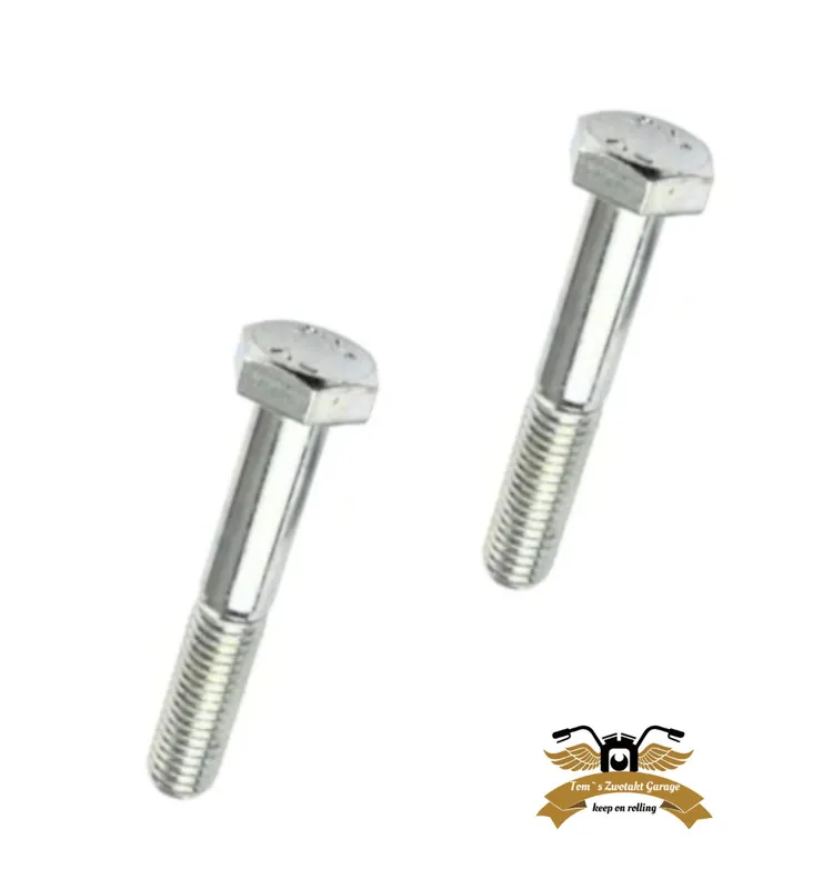 Neue Kollektion 2 x Sechskantschraube Teilgewinde M8 x 50 DIN 931 verzinkt