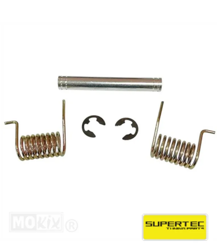 Achse Hauptständer Ständer Ciao 14x112mm mit Federn und Clips -Supertec- Knallerangebot
